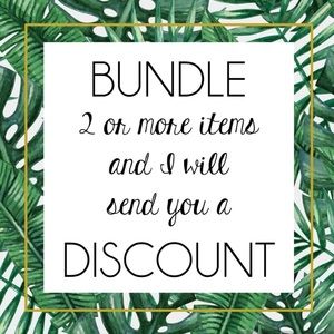 Bundle 2 items  and I will send a discount!